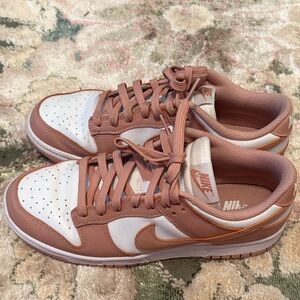 Nike White and Tan Sneakers